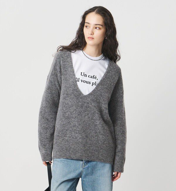 UNITED ARROWS「ディープ Vネック プルオーバー ニット」|ニット・セーター|