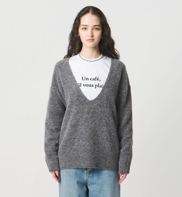 UNITED ARROWS「ディープ Vネック プルオーバー ニット」|ニット・セーター|