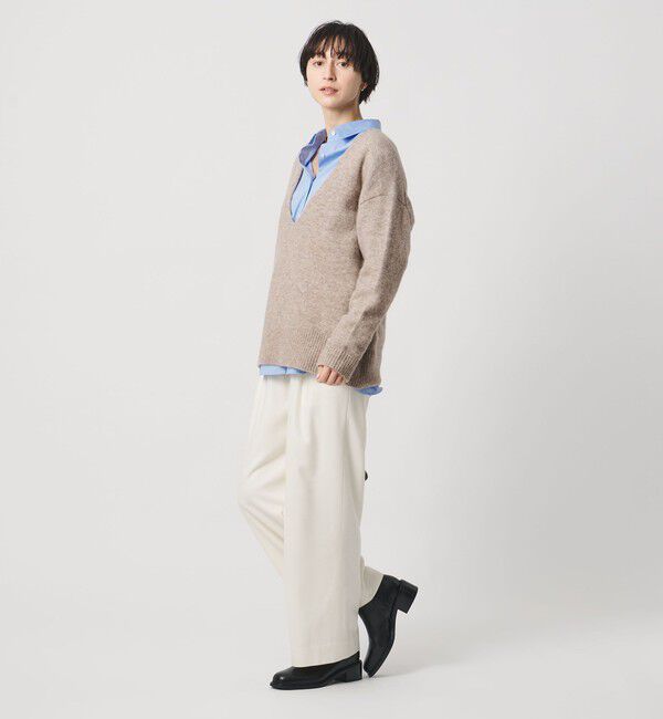 UNITED ARROWS「ディープ Vネック プルオーバー ニット」|ニット・セーター|