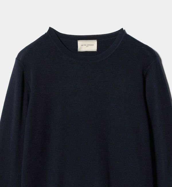 UNITED ARROWS「フルニードル クルーネック ニット」|ニット・セーター|