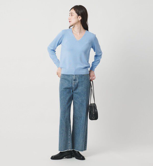 UNITED ARROWS「フルニードル Vネック ニット」|ニット・セーター|