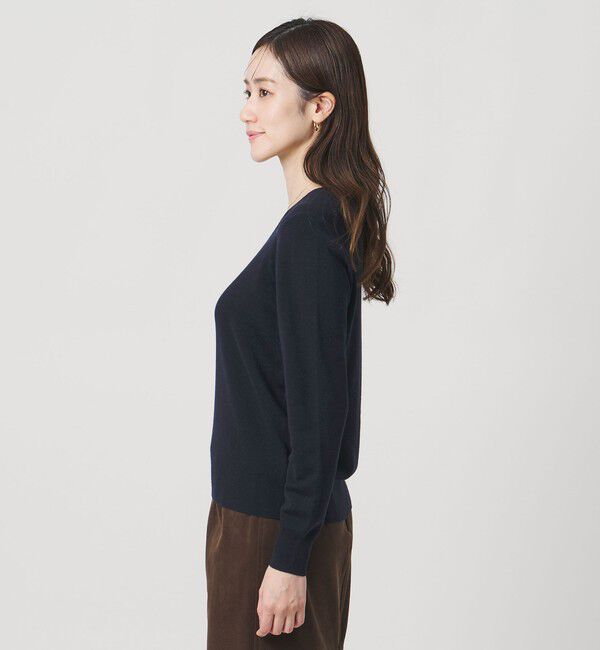 UNITED ARROWS「フルニードル Vネック ニット」|ニット・セーター|