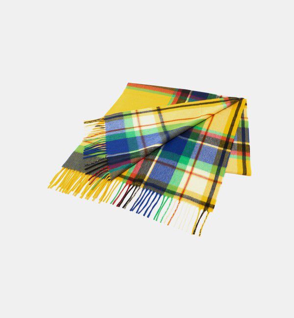 UNITED ARROWS「＜Joshua Ellis＞カシミヤ チェック マフラー」|マフラー|