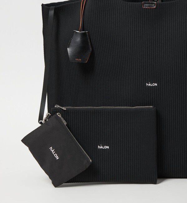 UNITED ARROWS「＜hALON＞ストライプ ニット トートバッグL」|トートバッグ|