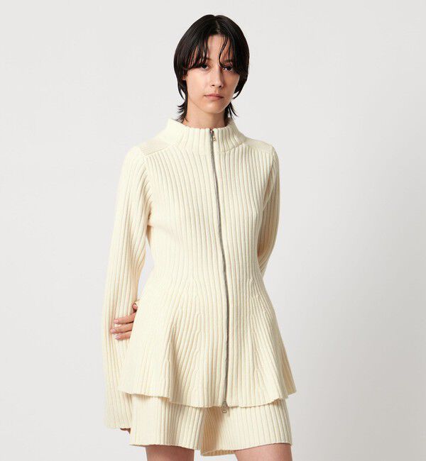 AEWEN MATOPH「＜AEWEN MATOPH＞ウールカシミヤミックス ペプラムジップアップニットジャケット」|その他|