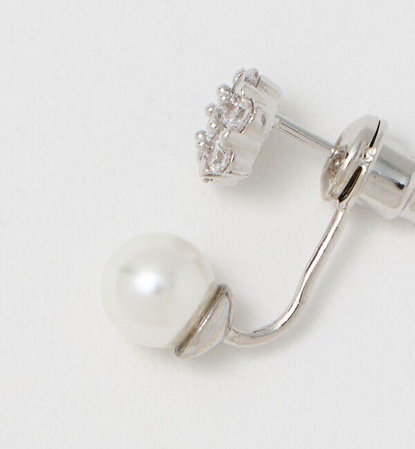 UNITED ARROWS「ビジュー＆イミテーションパール ピアス」|ピアス|