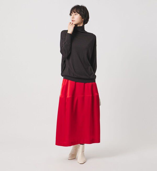 UNITED ARROWS「サテン コクーン スカート ‐ウォッシャブル‐」|スカート|