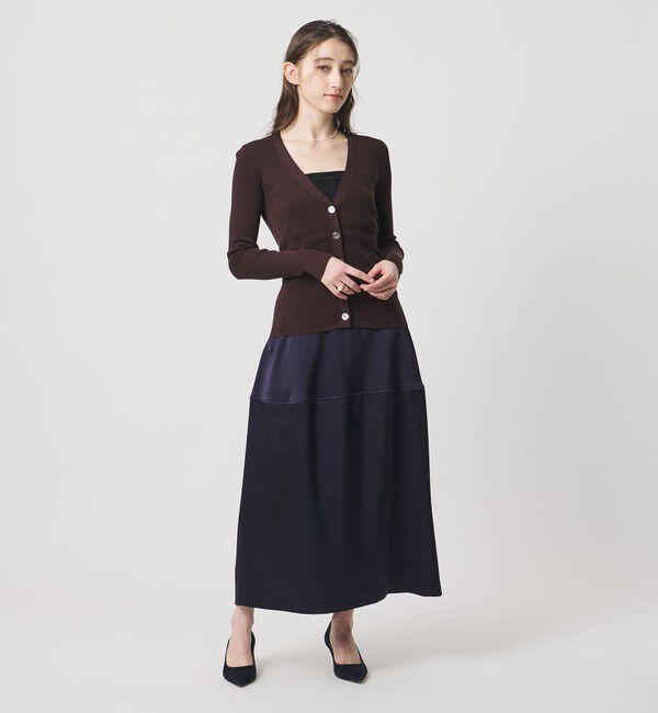 UNITED ARROWS「サテン コクーン スカート ‐ウォッシャブル‐」|スカート|