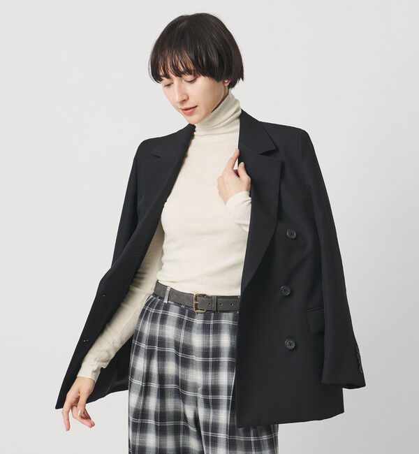 UNITED ARROWS「18G フィットリブ タートルネック ニット」|ニット・セーター|