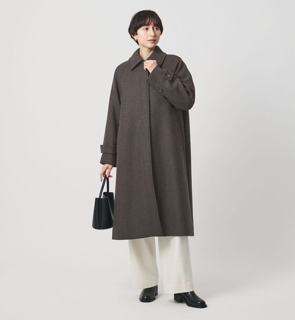 UNITED ARROWS「MANTECO ミックス ステンカラー コート」|ステンカラーコート|