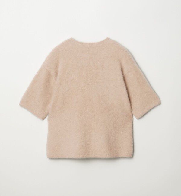 UNITED ARROWS「フォックスカシミヤ ハーフスリーブ Tニット」|ニット・セーター|