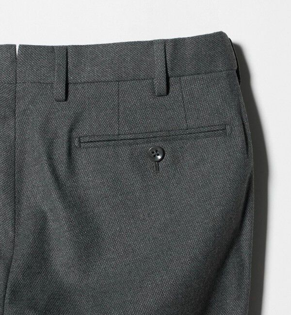 UNITED ARROWS「サイドエクステンド バーズアイ ノープリーツスラックス COMFORT EASY‐MODEL ウォッシャブル ストレッチ」|スラックス|