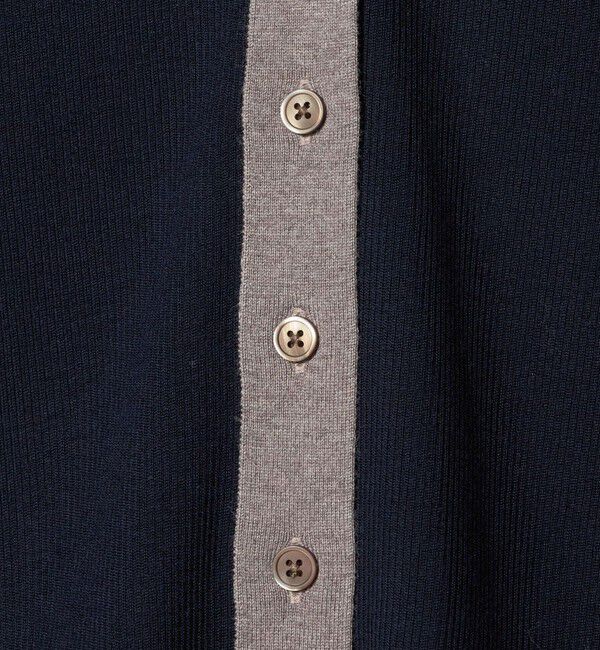 UNITED ARROWS「18G ウール リブ カーディガン」|カーディガン|