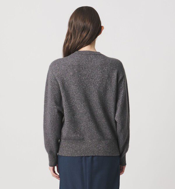 UNITED ARROWS「フォックス ウール ラメ クルーネック ニット」|ニット・セーター|