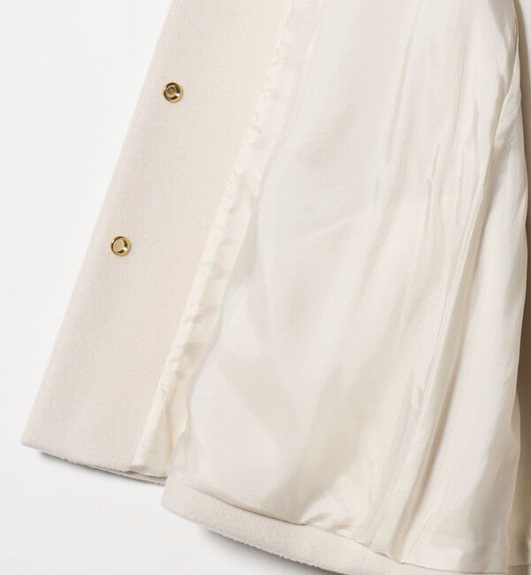 UNITED ARROWS「バック フレア ショート コート」|ノーカラージャケット|