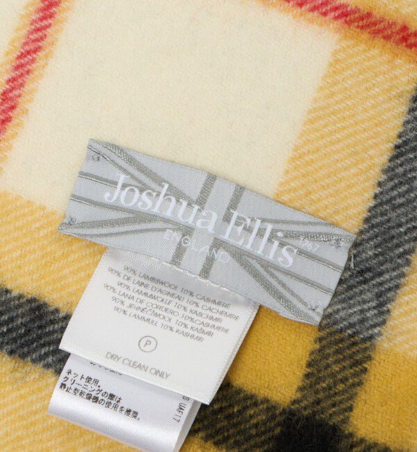 UNITED ARROWS「【別注】＜Joshua Ellis＞イエロー タータンチェック マフラー」|マフラー|