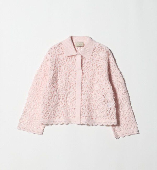 UNITED ARROWS「クロシェ ポロ カーディガン」|カーディガン|