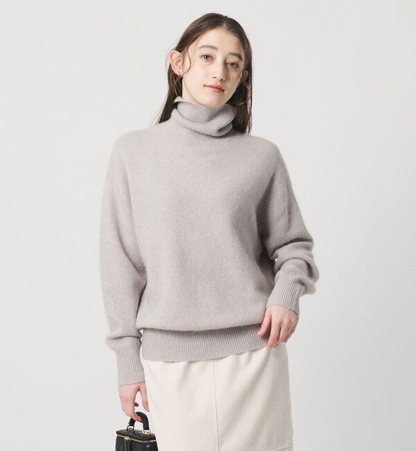 UNITED ARROWS「フォックス ウール ラメ タートルネック ニット」|ニット・セーター|