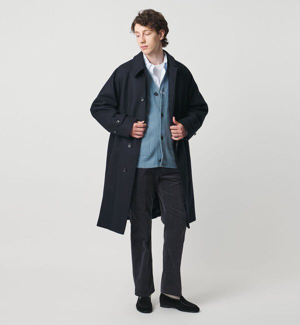 UNITED ARROWS「ウーステッドメルトン バルマカーンコート」|ステンカラーコート|