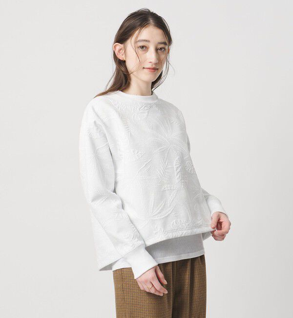 UNITED ARROWS「リーヴス ジャガード ラメ スウェット」|スウェット・ジャージ|