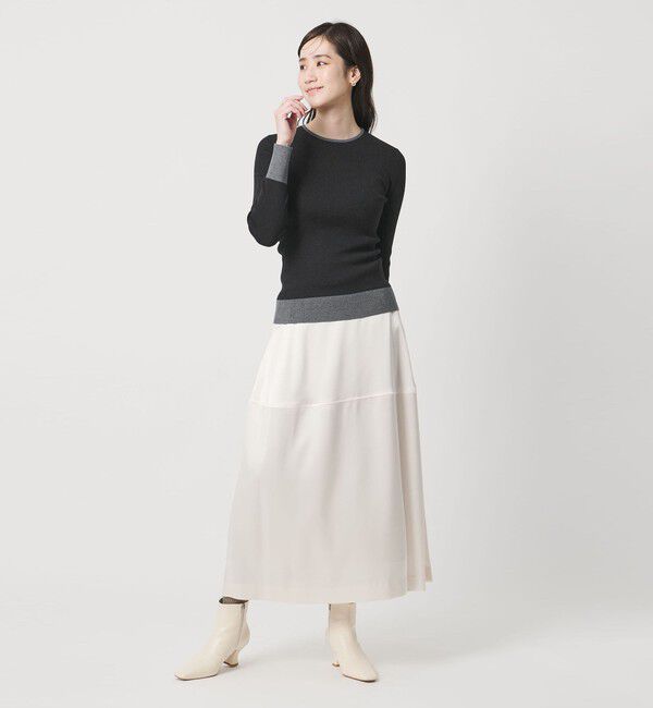 UNITED ARROWS「18G ウール リブ ニット」|ニット・セーター|