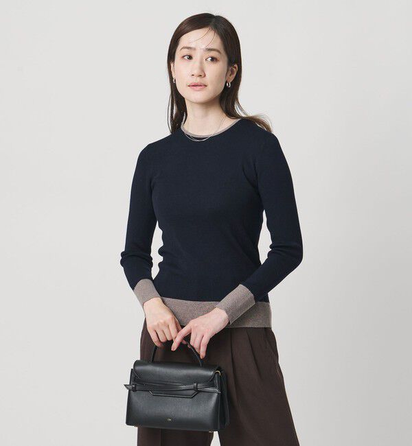 UNITED ARROWS「18G ウール リブ ニット」|ニット・セーター|