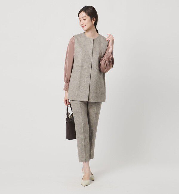 UNITED ARROWS「MOKU ３カラー ツイードライク ベスト」|ベスト・ジレ|