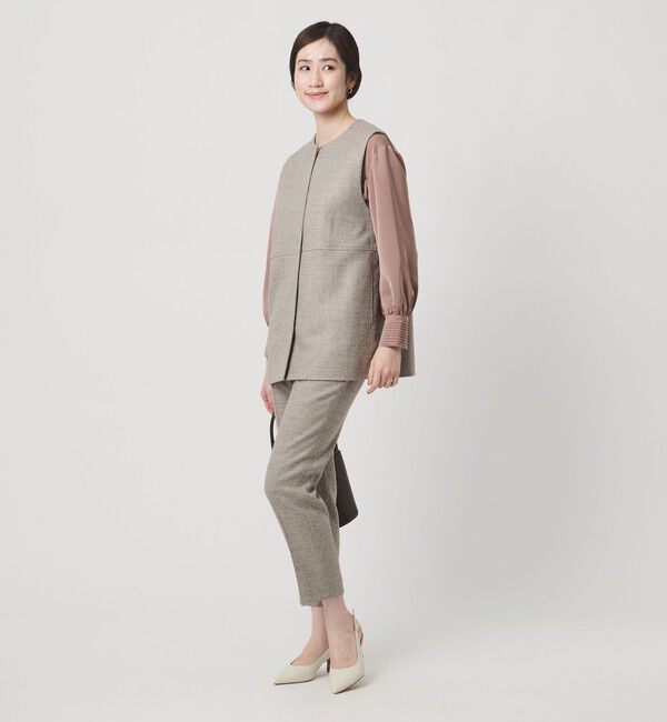 UNITED ARROWS「MOKU ３カラー ツイードライク ベスト」|ベスト・ジレ|