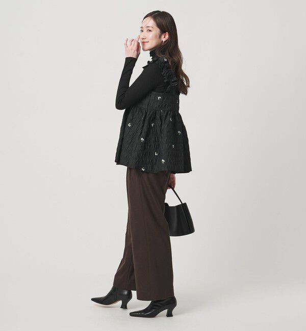 UNITED ARROWS「スクエア フラワー ジャガード キャミソール」|キャミソール|