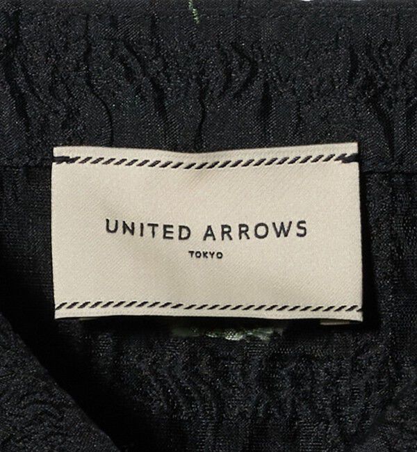 UNITED ARROWS「スクエア フラワー ジャガード ブラウス」|シャツ・ブラウス|
