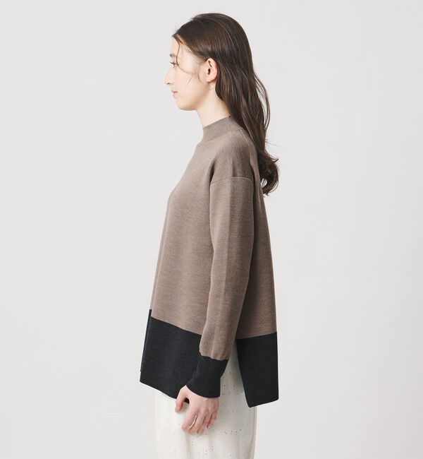 UNITED ARROWS「ウールブレンド ハイネックニット ‐ウォッシャブル‐」|ニット・セーター|