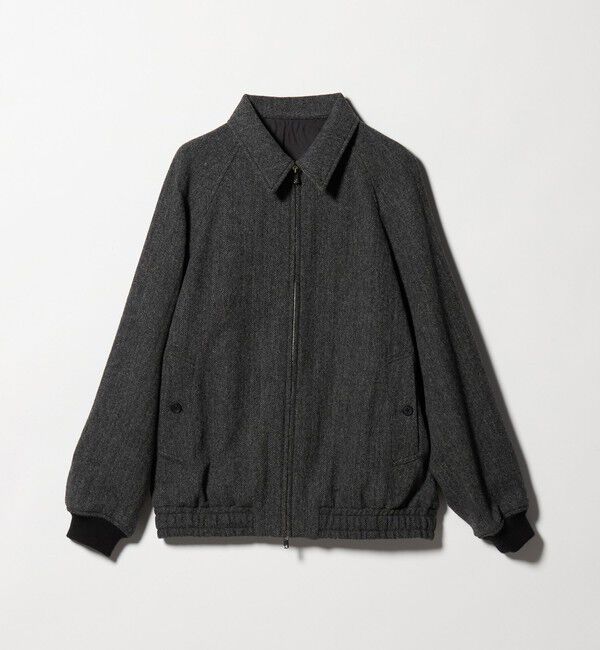 UNITED ARROWS「＜District＞ヘリンボーン ツイード ジップブルゾン」|ブルゾン・スタジャン|