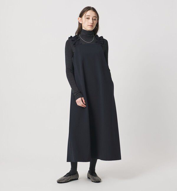 UNITED ARROWS「LIGHT PONGY フリル ワンピース」|ワンピース|