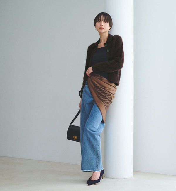 UNITED ARROWS「フォックスカシミヤ ニットポロ カーディガン」|カーディガン|