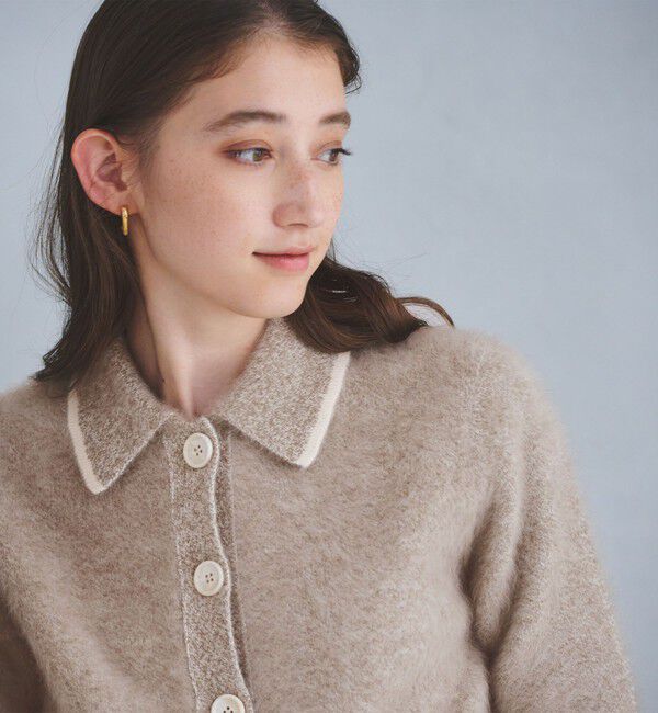 UNITED ARROWS「フォックスカシミヤ ニットポロ カーディガン」|カーディガン|