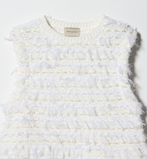 UNITED ARROWS「ミックスヤーン ペプラム ベスト」|ベスト・ジレ|