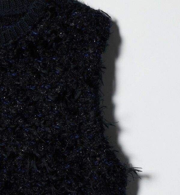 UNITED ARROWS「ミックスヤーン ペプラム ベスト」|ベスト・ジレ|