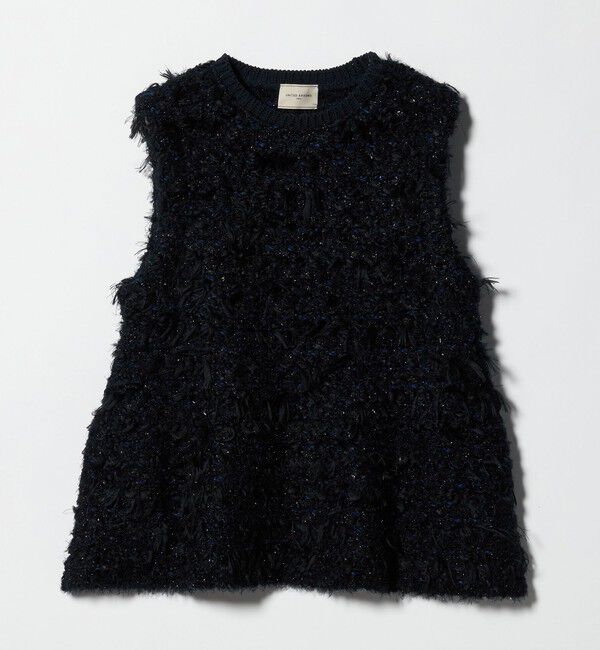 UNITED ARROWS「ミックスヤーン ペプラム ベスト」|ベスト・ジレ|