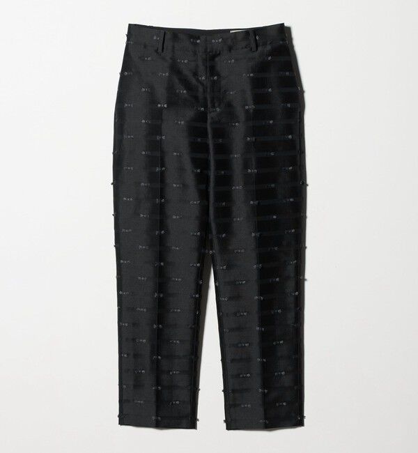 UNITED ARROWS「リボン カットジャガード パンツ」|スラックス|