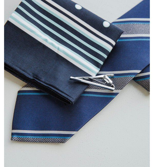 UNITED ARROWS green label relaxing「ネクタイ ハンカチ ネクタイピン 3点セット ギフトボックス」|ネクタイ・蝶ネクタイ|