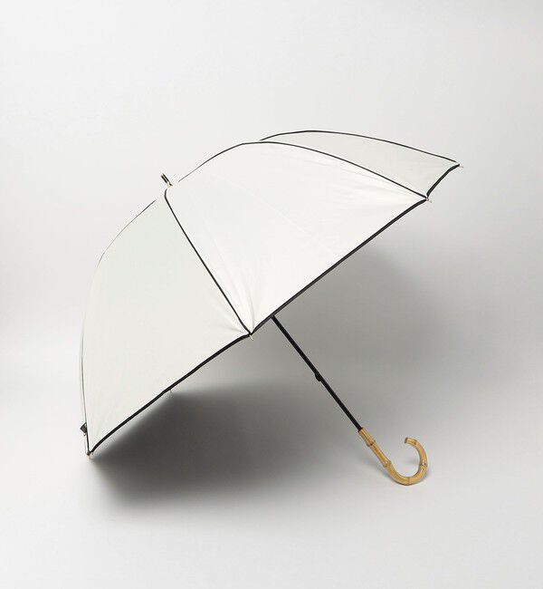 UNITED ARROWS green label relaxing「【別注】＜because＞パイピングアンブレラ / 晴雨兼用 / レイン」|傘|OFF WHITE
