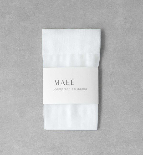 UNITED ARROWS green label relaxing「＜MAEE＞コンプレッション ソックス（シアー）/ 着圧ソックス / 靴下」|ソックス|WHITE