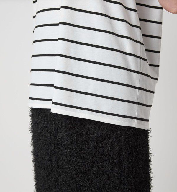 UNITED ARROWS green label relaxing「＜To b. by agnes b.コラボ＞ロゴ ショートスリーブ Tシャツ ボーダー」|Tシャツ・カットソー|