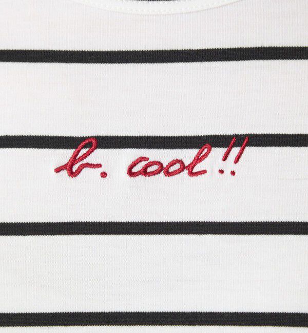 UNITED ARROWS green label relaxing「＜To b. by agnes b.コラボ＞ロゴ ショートスリーブ Tシャツ ボーダー」|Tシャツ・カットソー|