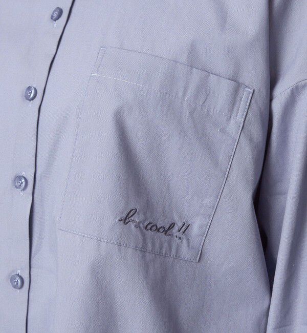 UNITED ARROWS green label relaxing「＜To b. by agnes b.コラボ＞エンブロイダリー オーバーサイズ シャツ」|シャツ・ブラウス|