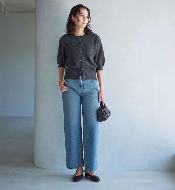 UNITED ARROWS green label relaxing「フラッフフェザー ショートスリーブ ニット カーディガン -ウォッシャブル-」|カーディガン|