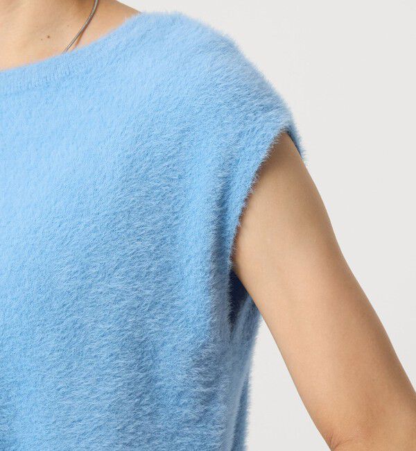 UNITED ARROWS green label relaxing「フラッフフェザー 2WAY フレンチスリーブ ニット -ウォッシャブル-」|ニット・セーター|