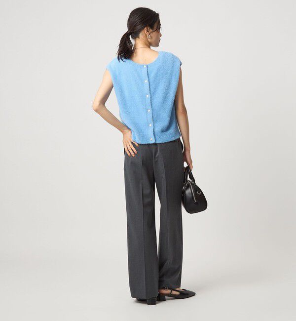 UNITED ARROWS green label relaxing「フラッフフェザー 2WAY フレンチスリーブ ニット -ウォッシャブル-」|ニット・セーター|