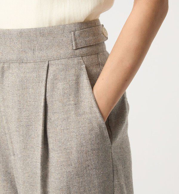 UNITED ARROWS green label relaxing「［size SHORTあり］メランジツイル パンツ -ウォッシャブル-」|スラックス|