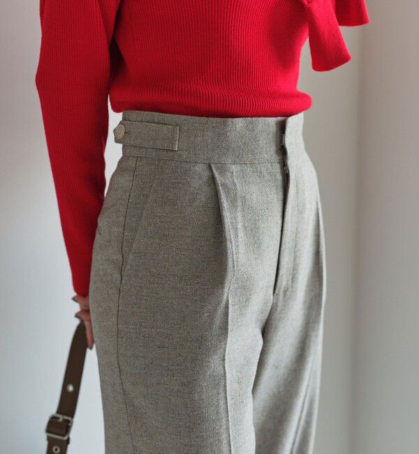 UNITED ARROWS green label relaxing「［size SHORTあり］メランジツイル パンツ -ウォッシャブル-」|スラックス|